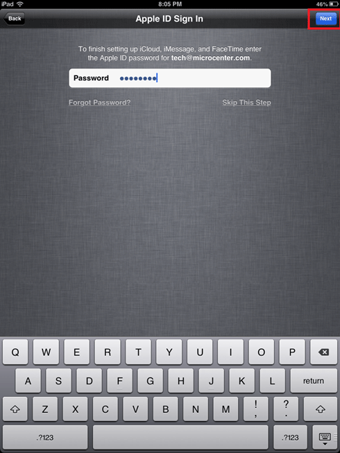 iOS Apple ID Sign In